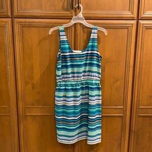 Loft Striped Sleeveless Dress